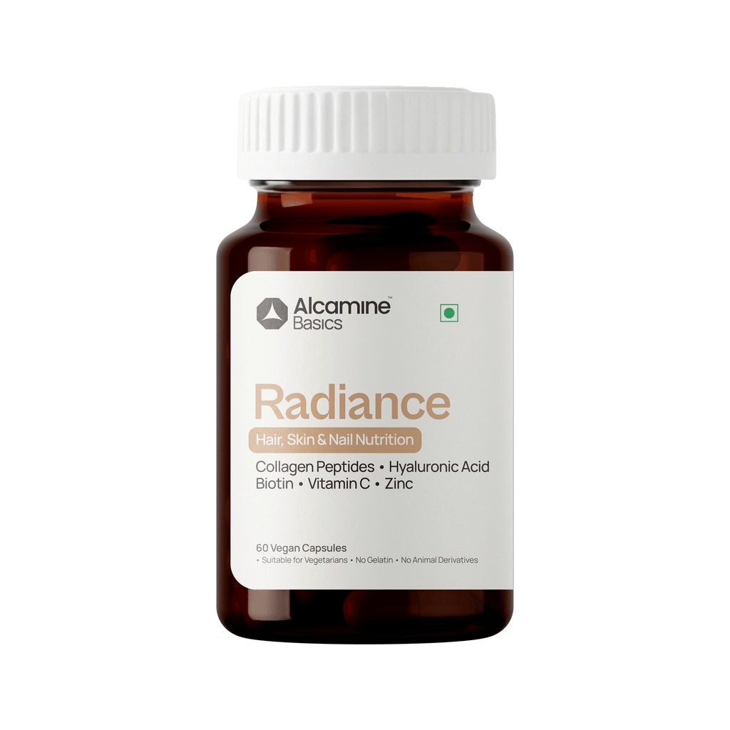 Alcamine Supplements, with Hyaluronic Acid, Vitamin C & Zinc (60 Capsules)